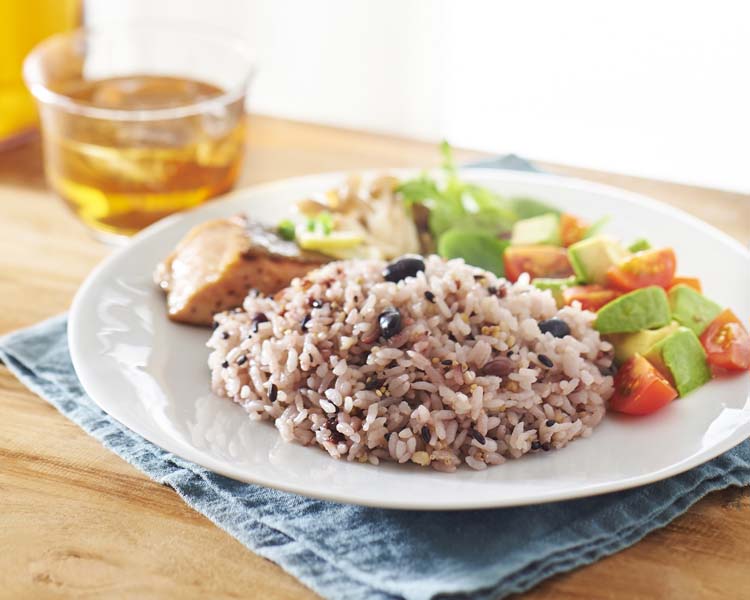 Rice and Bean plate dinner hakubaku