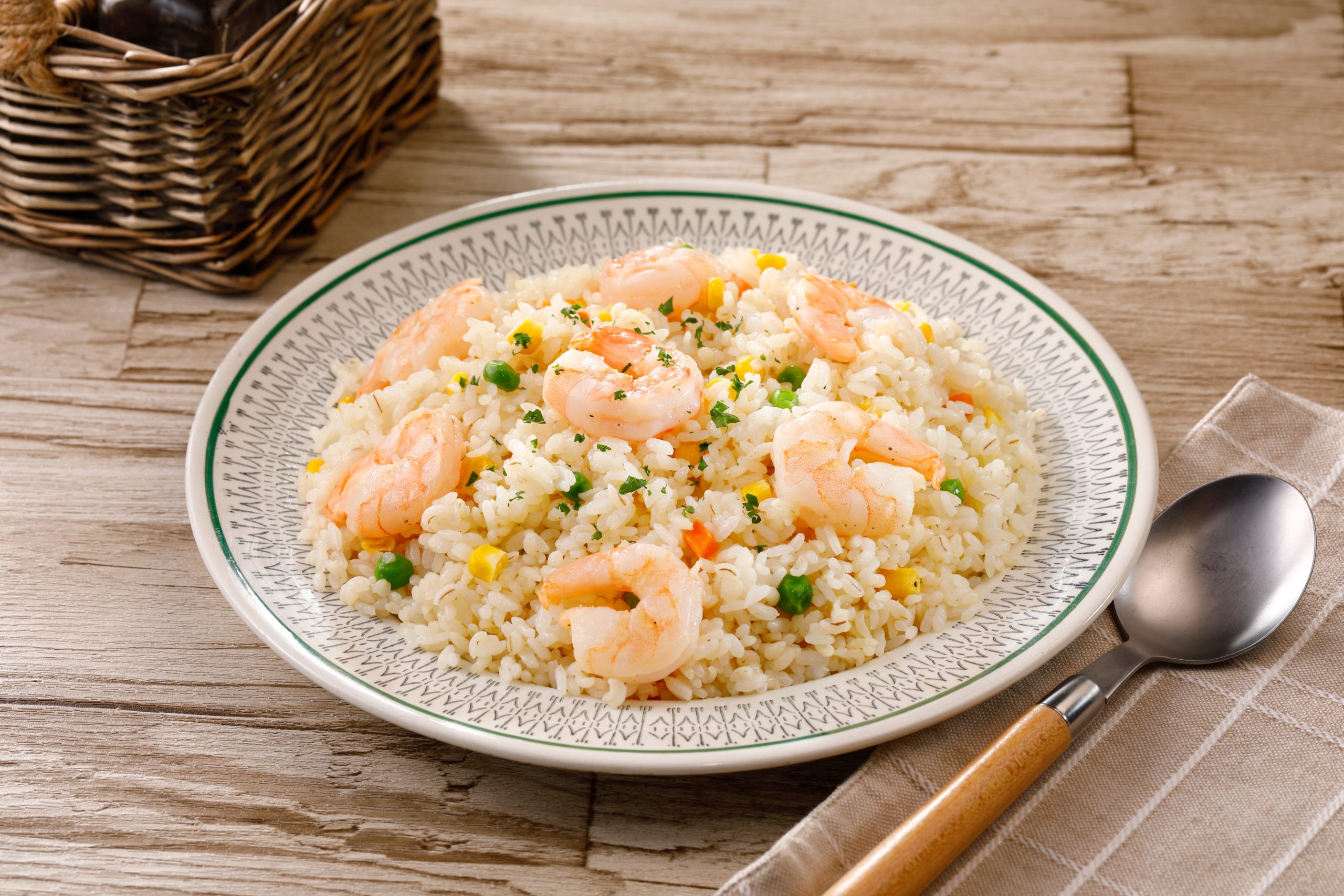 Rice Barley Shrimp Pilaf