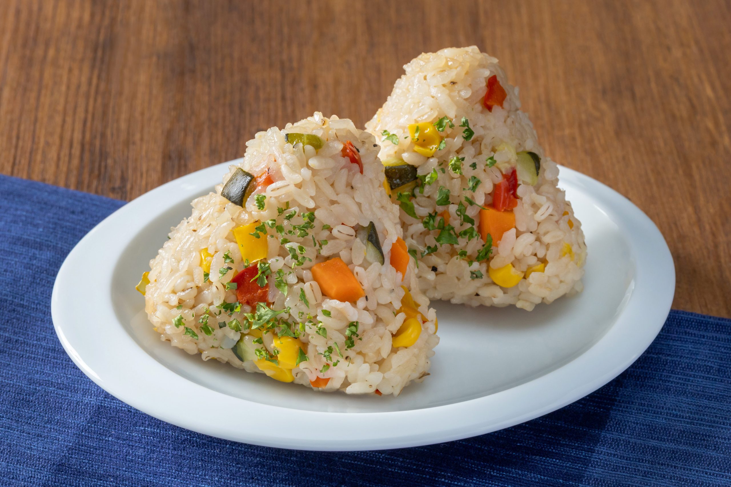 Veggie Onigiri with Dietary Fiber